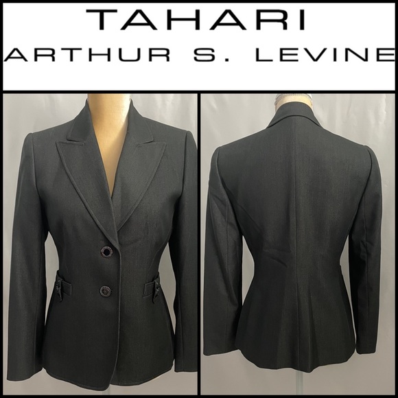 Tahari Jackets & Blazers - Tahari Arthur S. Levine gray blazer/jacket in a size 4P